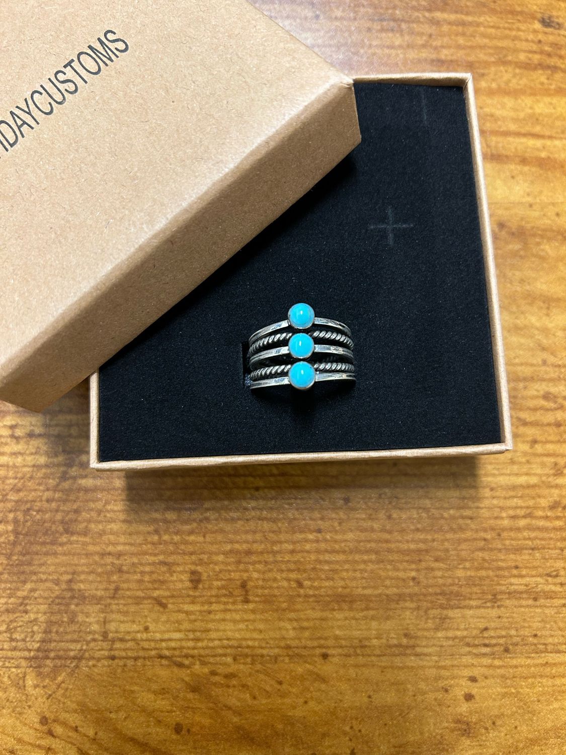 Triple Turquoise Ring