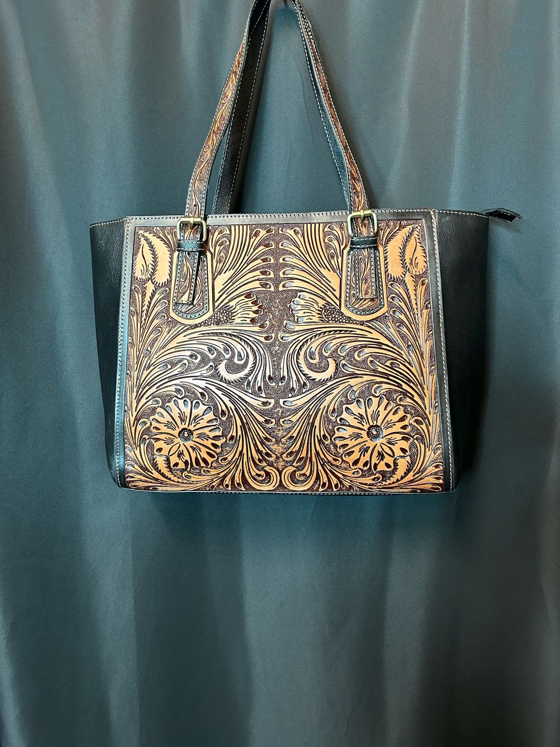 Canyon Meadows Hand-Tooled Bag