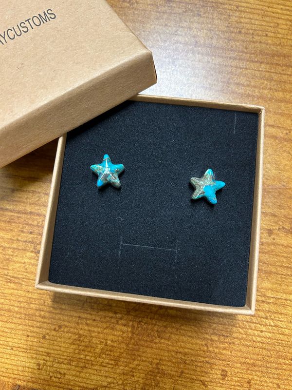 Star Turquoise Earrings