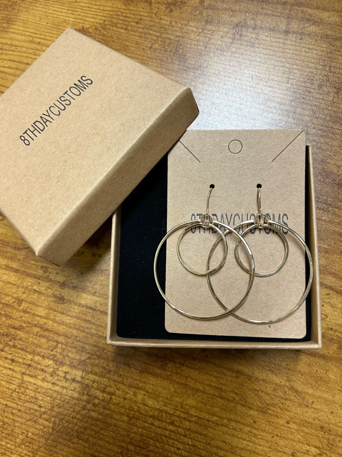 14K Gold Filled Double Hoop Earrings