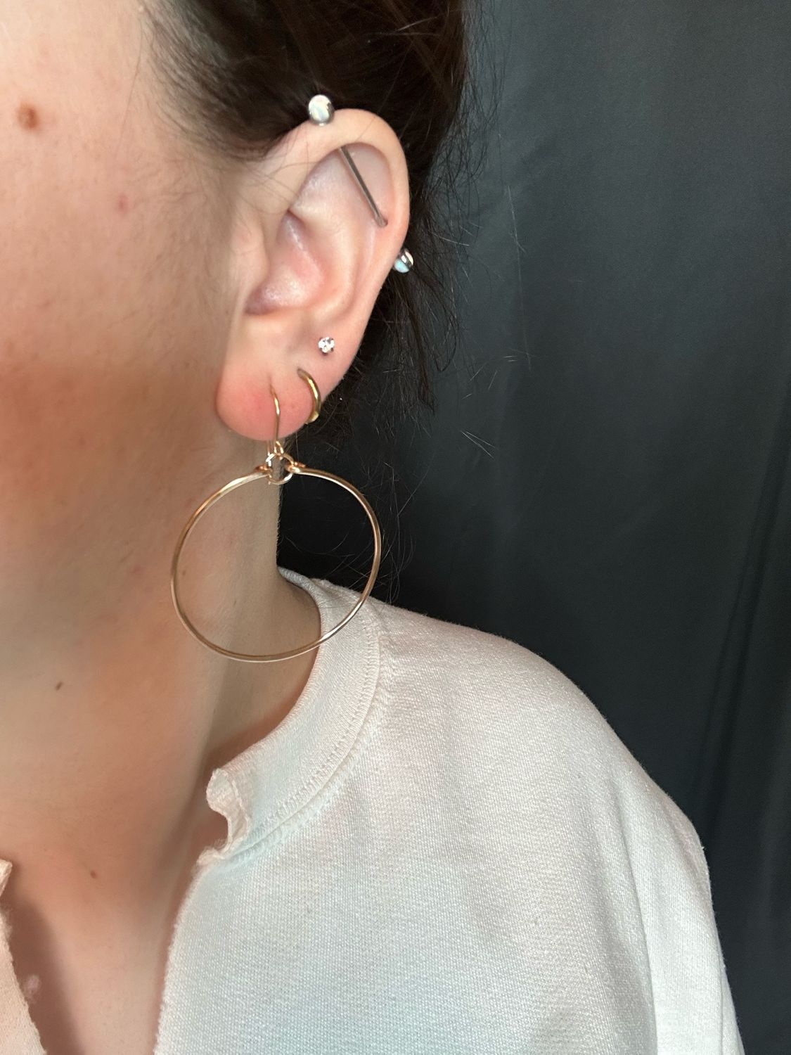 14K Gold Filled Hoop Earrings