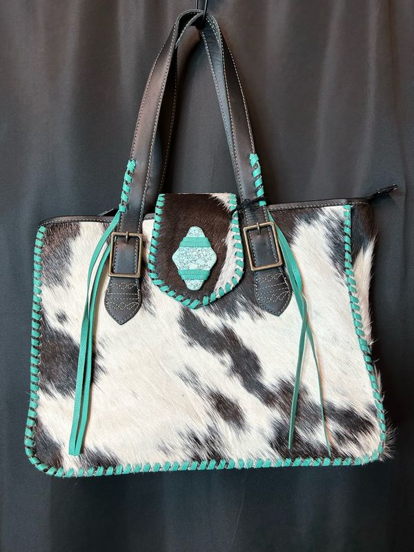 Vinita Canyon Leather &amp; Hairon Bag