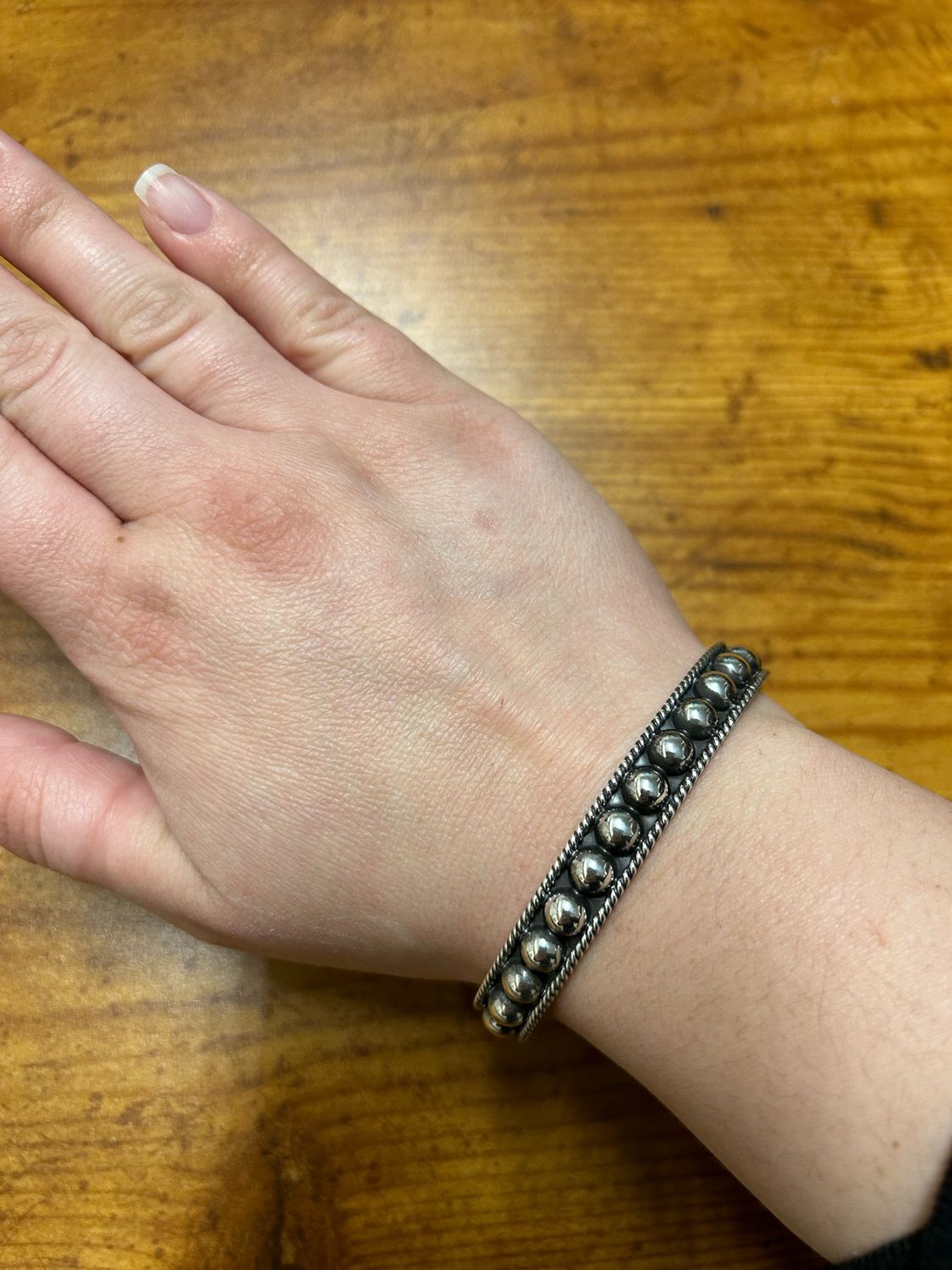 5MM Ball Cuff w/ Rope Detailing