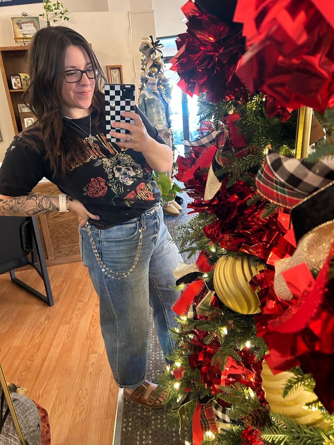 Risen High Rise Crop Barrel Jeans