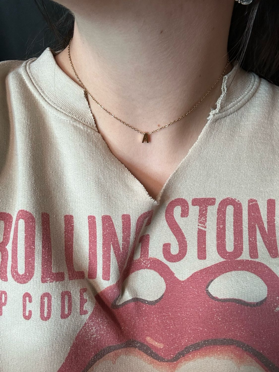 Gold Initial Necklace