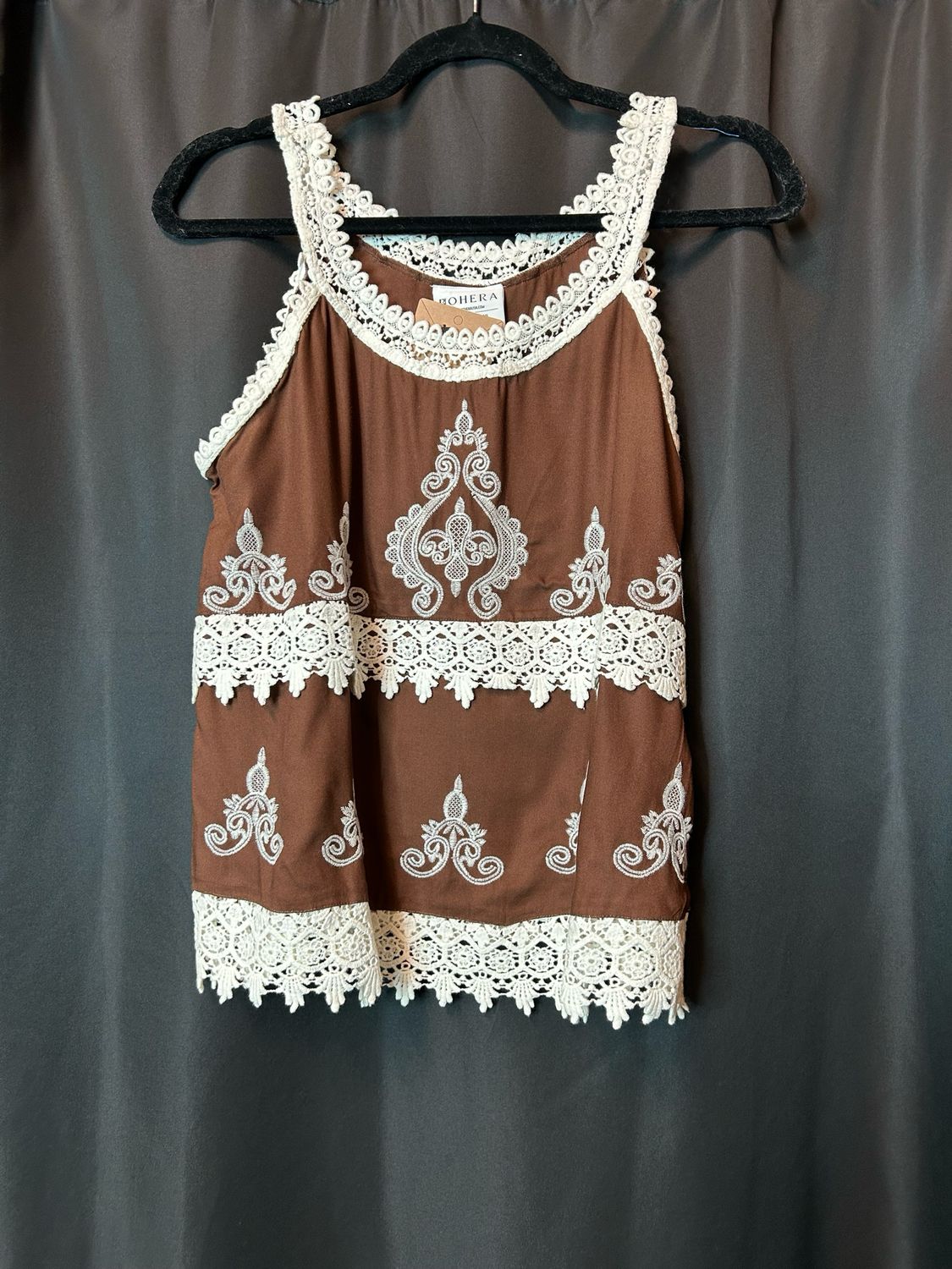 Bohera Anaelle Lace Accent Top