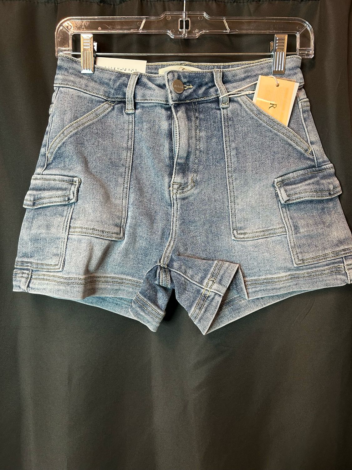Risen High Rise Light Cargo Shorts