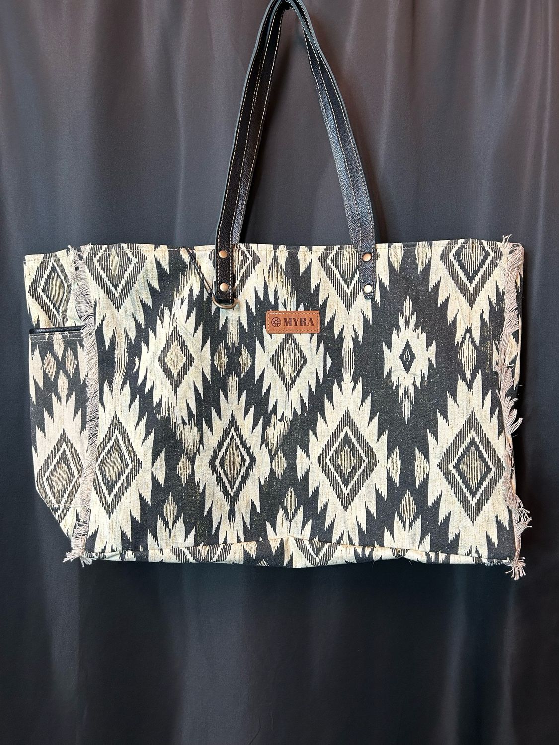 Tribal Spirit Adventure Weekender Bag - Black &amp; White