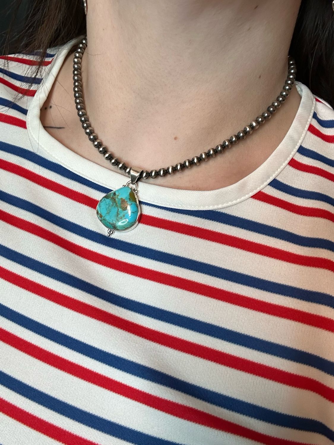 Ocean Blue Turquoise Pendant