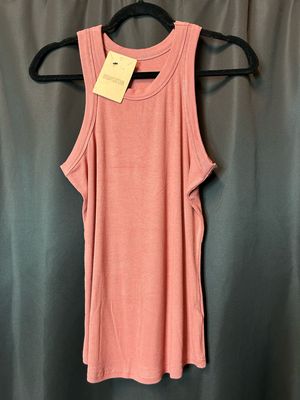 Sleeveless Basic Cami Tank Top- Rust