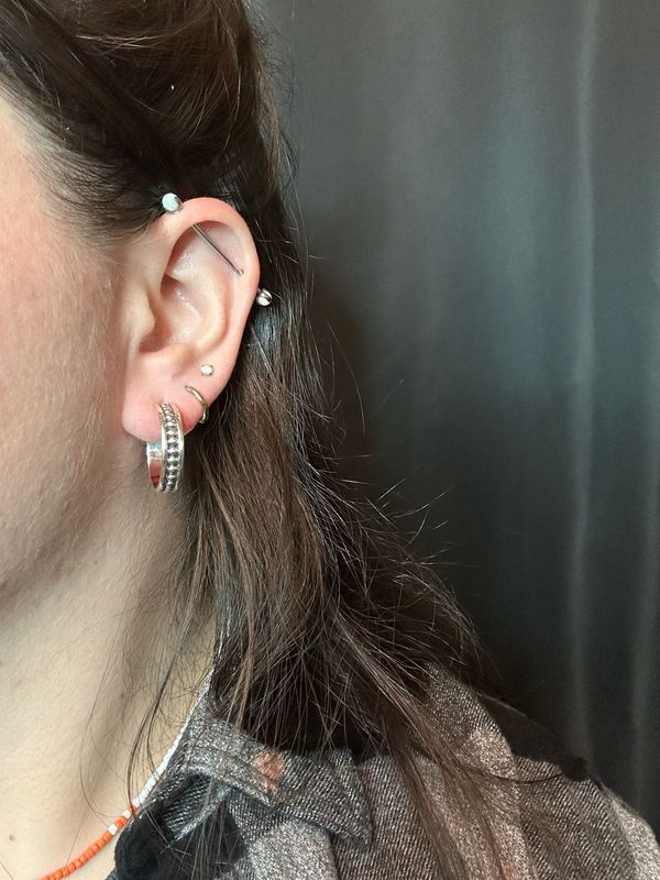 Classy Sterling Silver Hoops