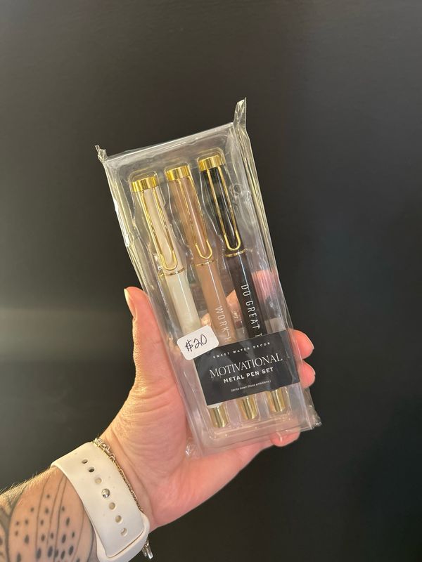 Motivational Metal Pen Set