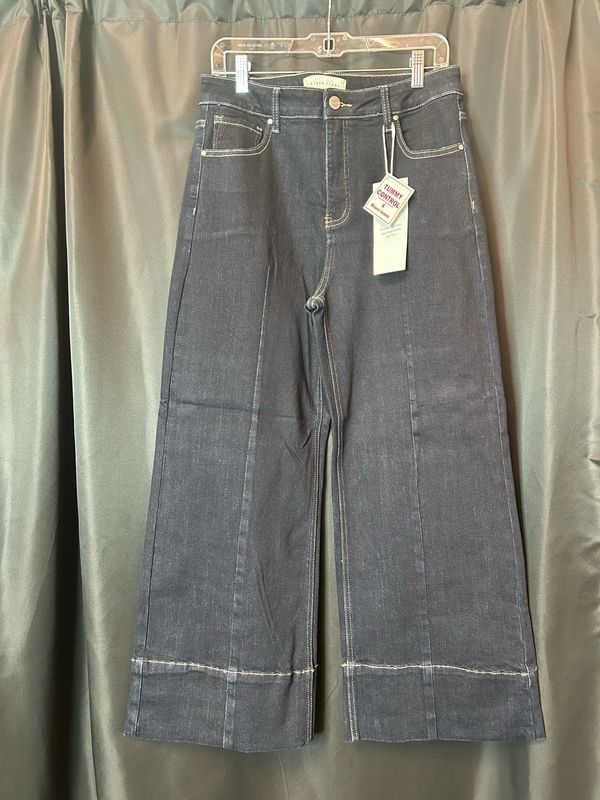 Risen High Rise Crop Wide Seam Jeans