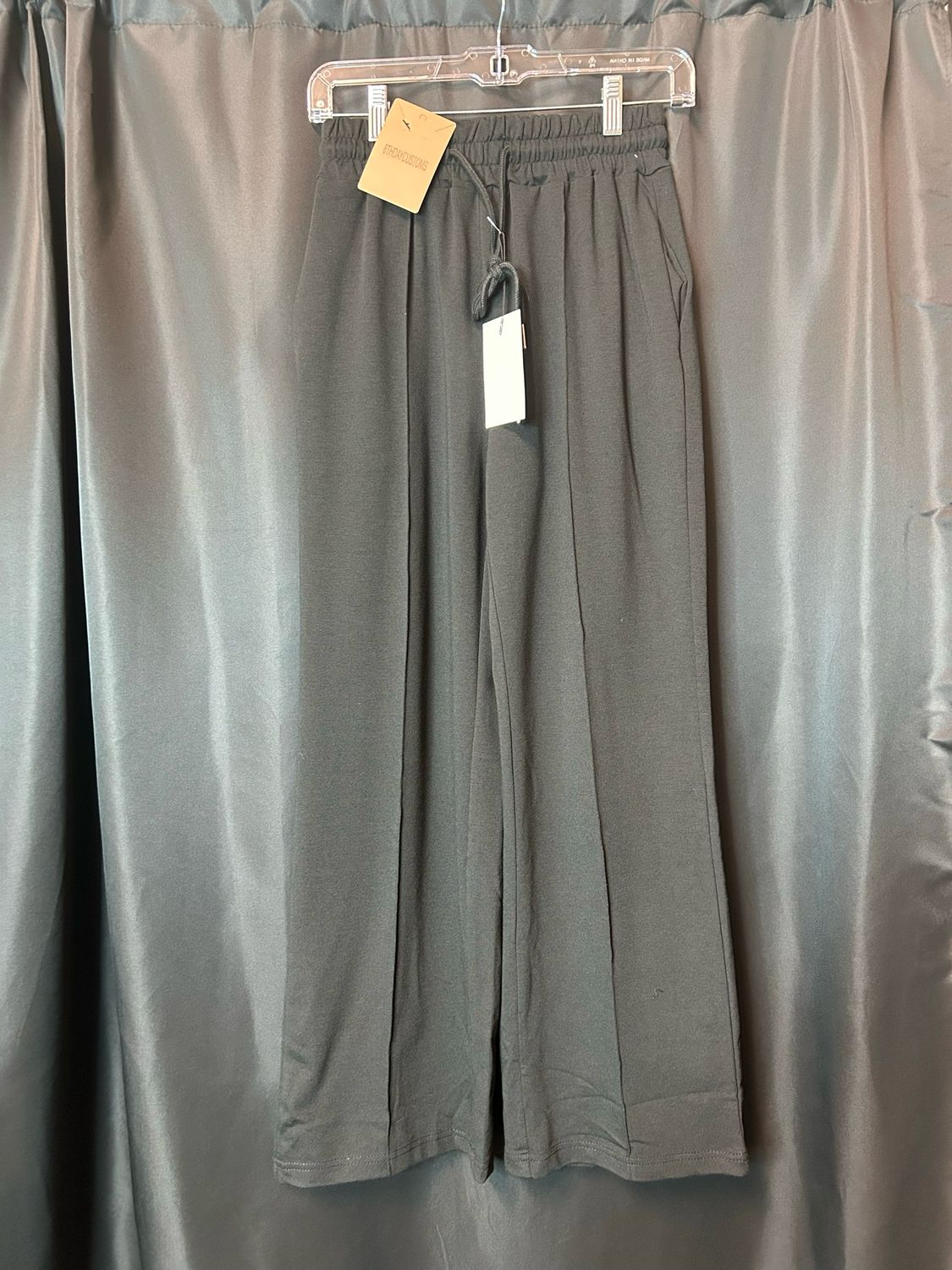 Fashion Wide Leg Pants, Size: Black - XS