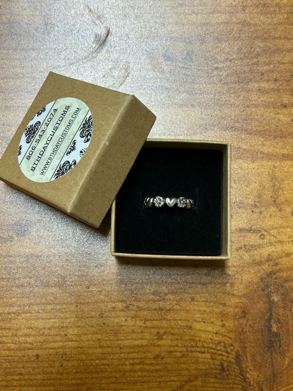 Flower Heart Ring