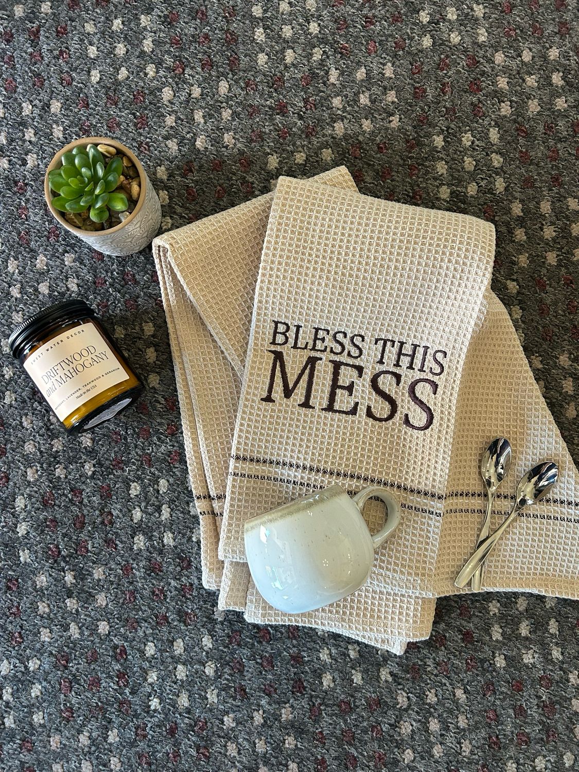 Bless This Mess Dish Towel (Set of 2)