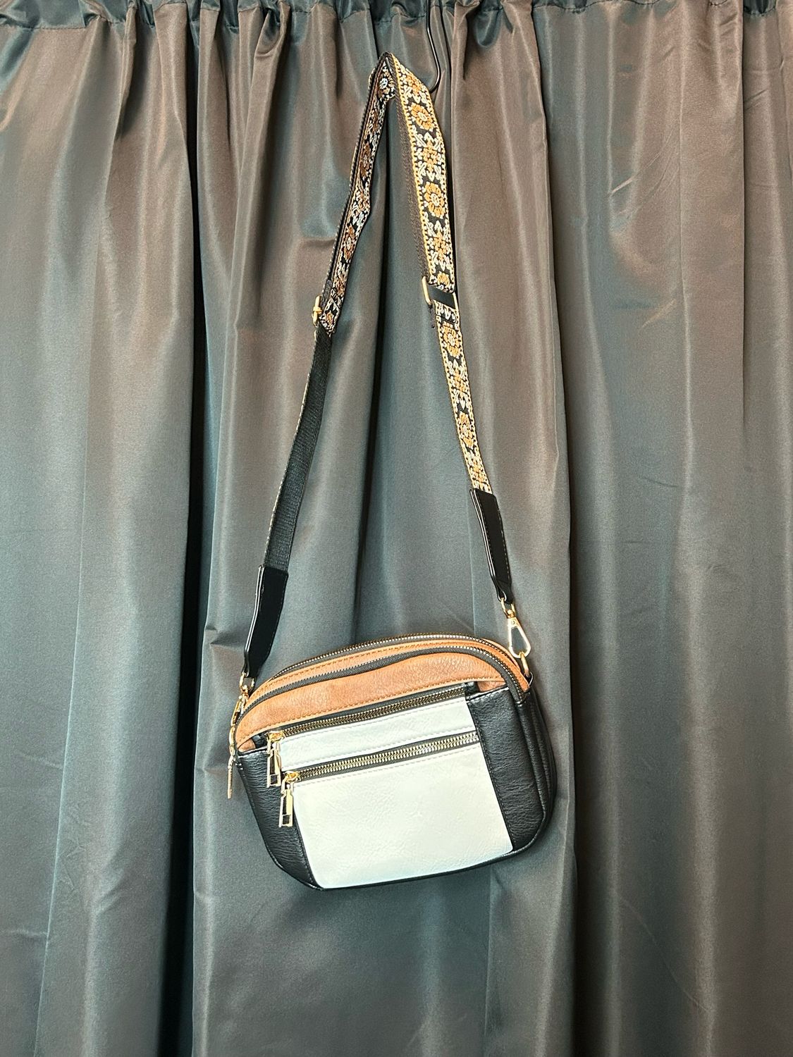 Black and White Crossbody