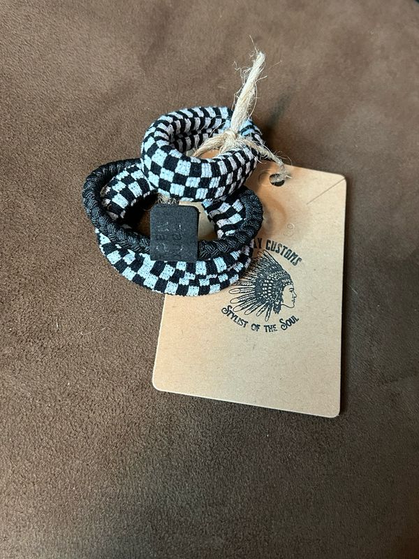 Checker Print Hair Ties