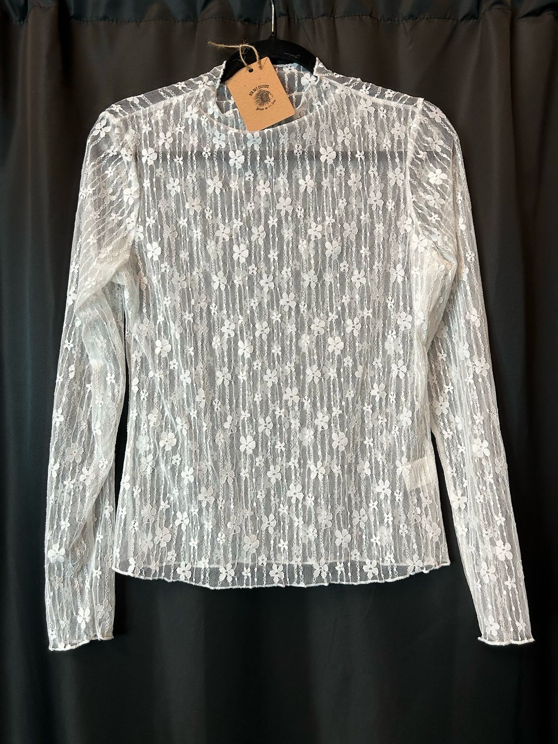Sheer Lace Mesh Top