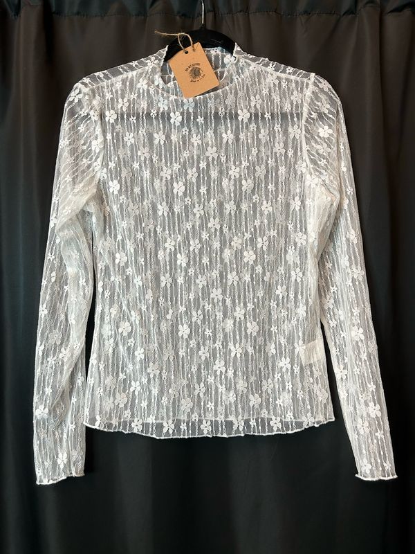 Sheer Lace Mesh Top