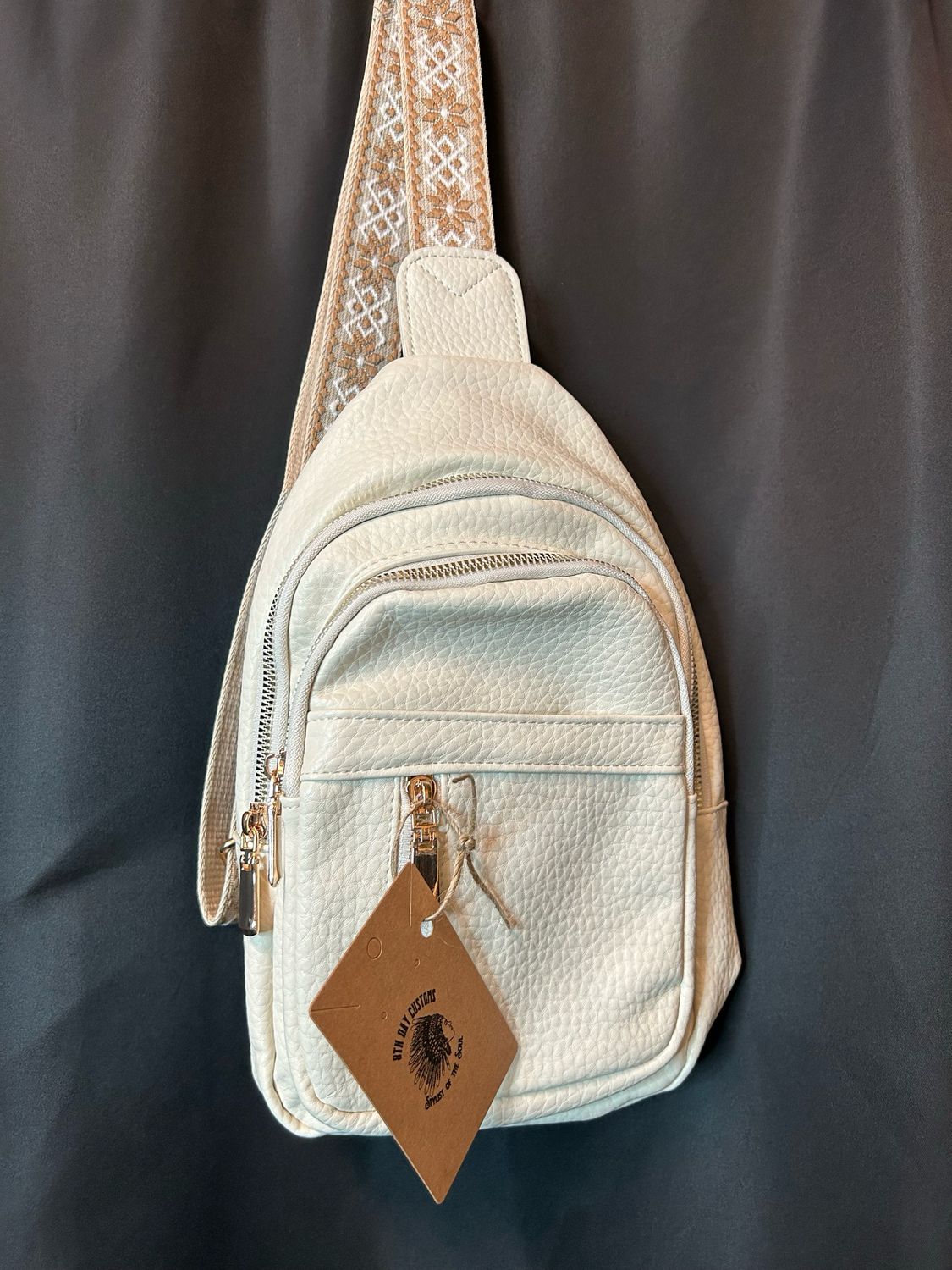 Classy Sling Bag, Color: White