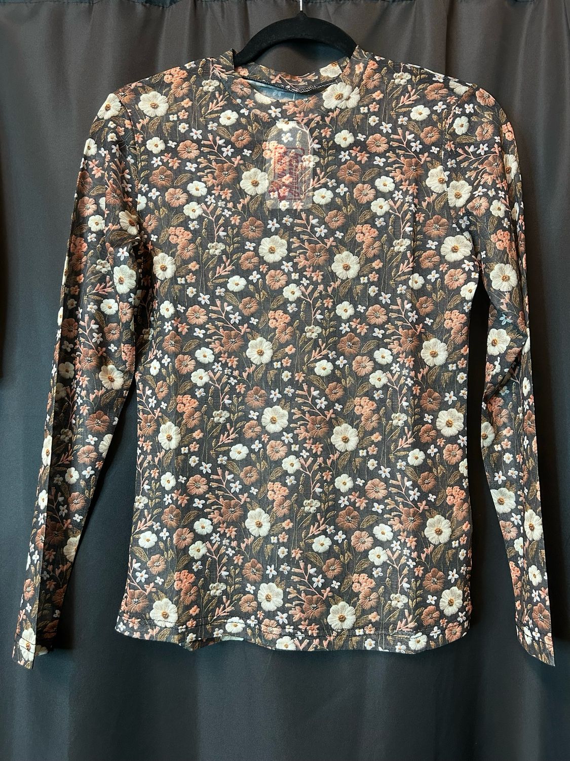 Floral Mesh Top