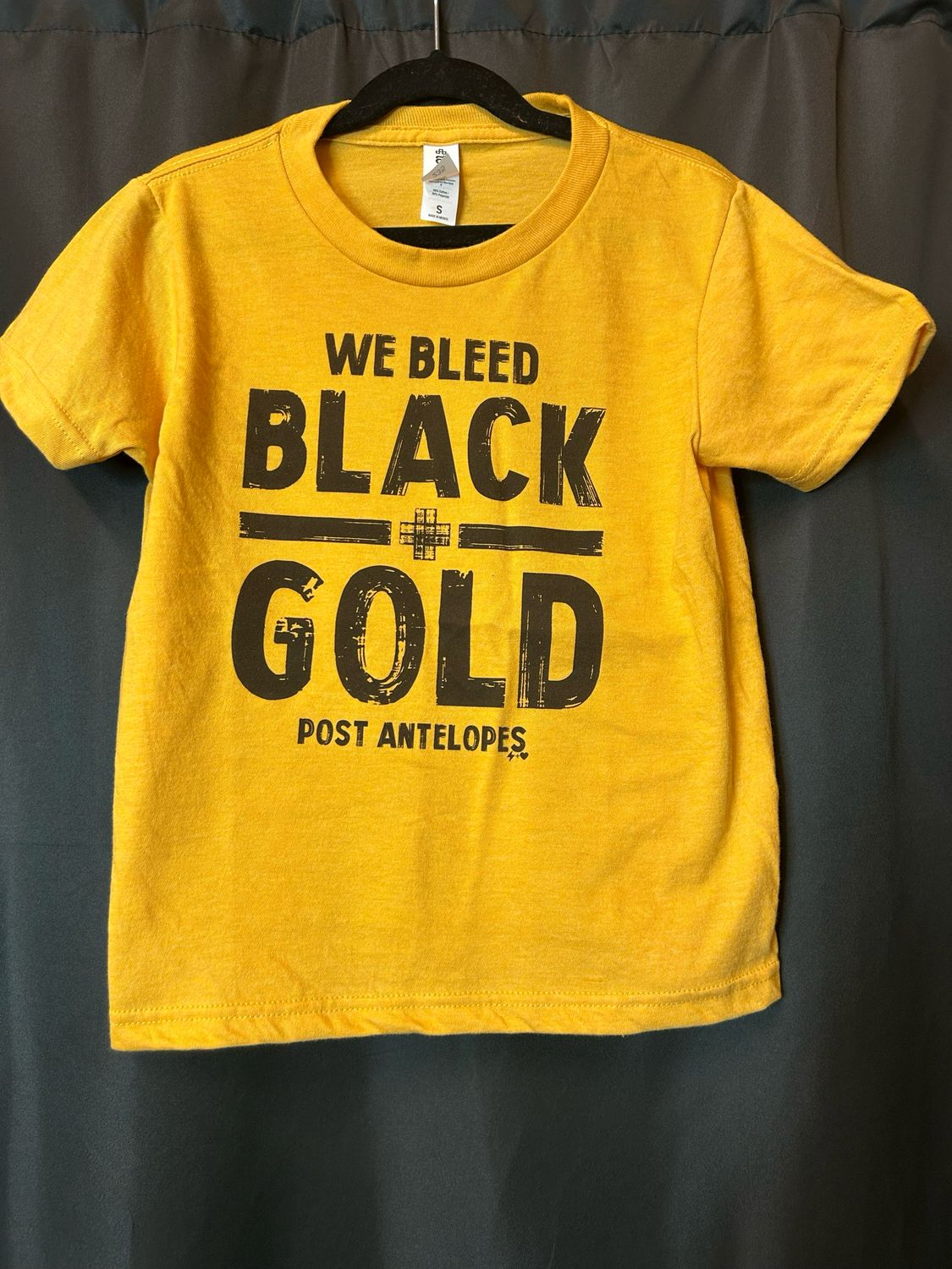 We Bleed Black and Gold, Size: Youth Small