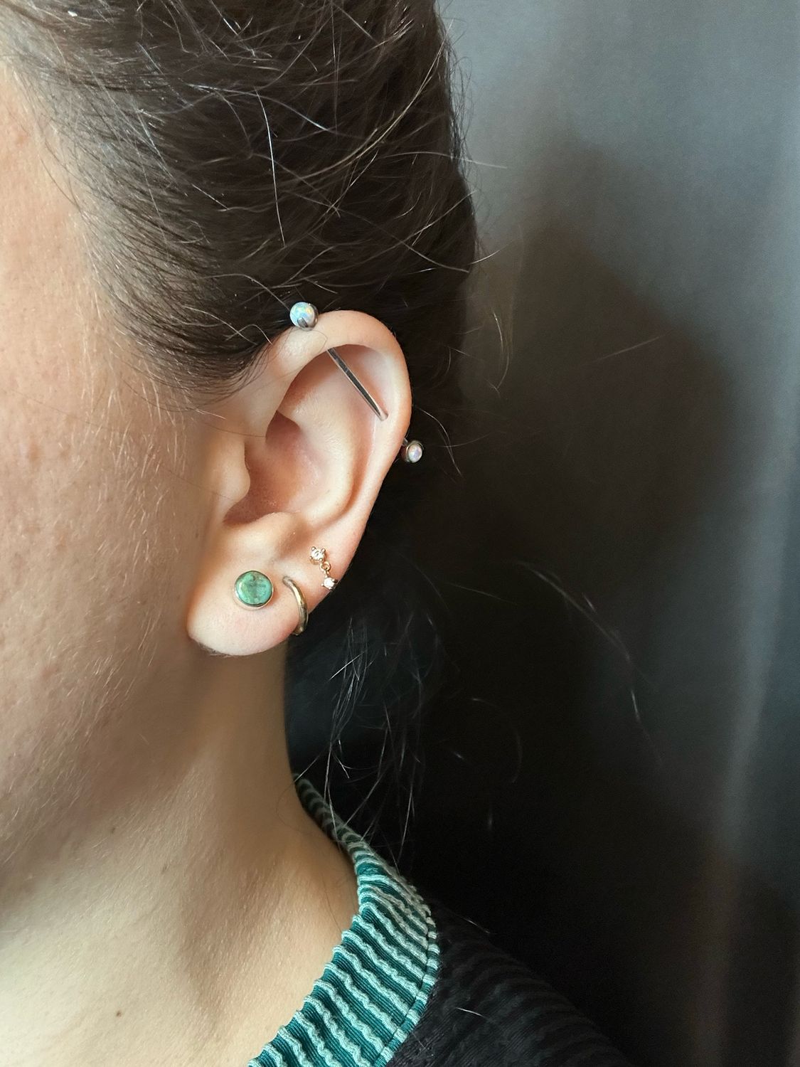 6MM Turquoise Stud Earrings