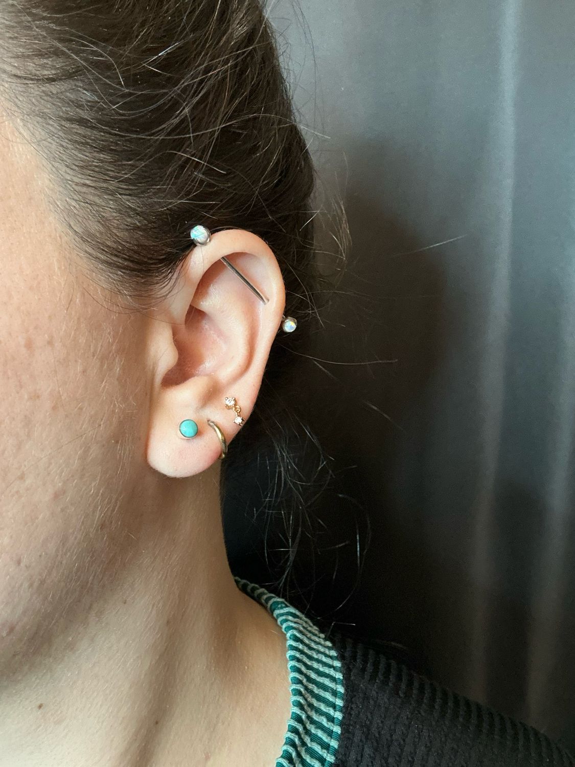 Mini Turquoise Stud Earrings