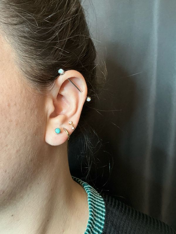 Mini Turquoise Stud Earrings
