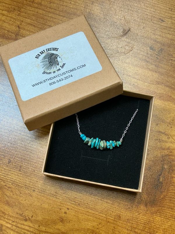 Turquoise Chip Necklace