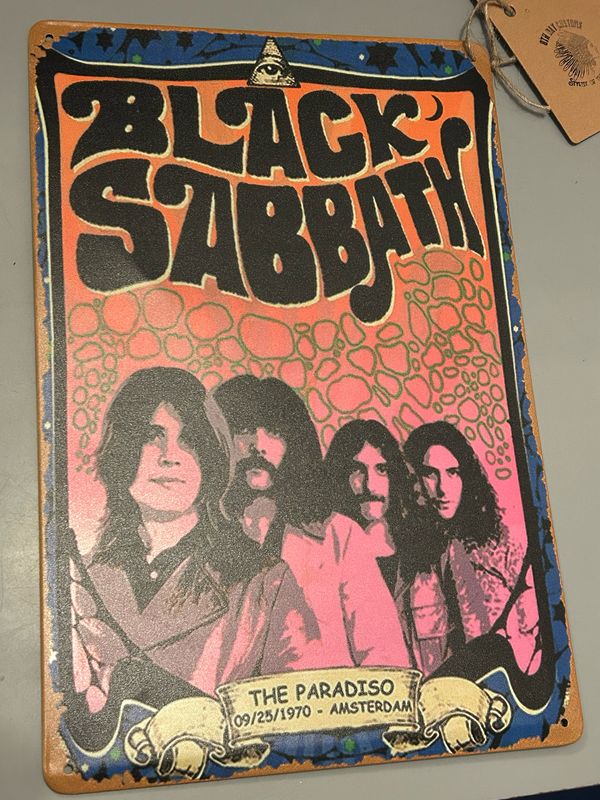 Black Sabbath Tin Art