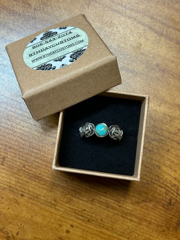 Rosebud Turquoise Ring