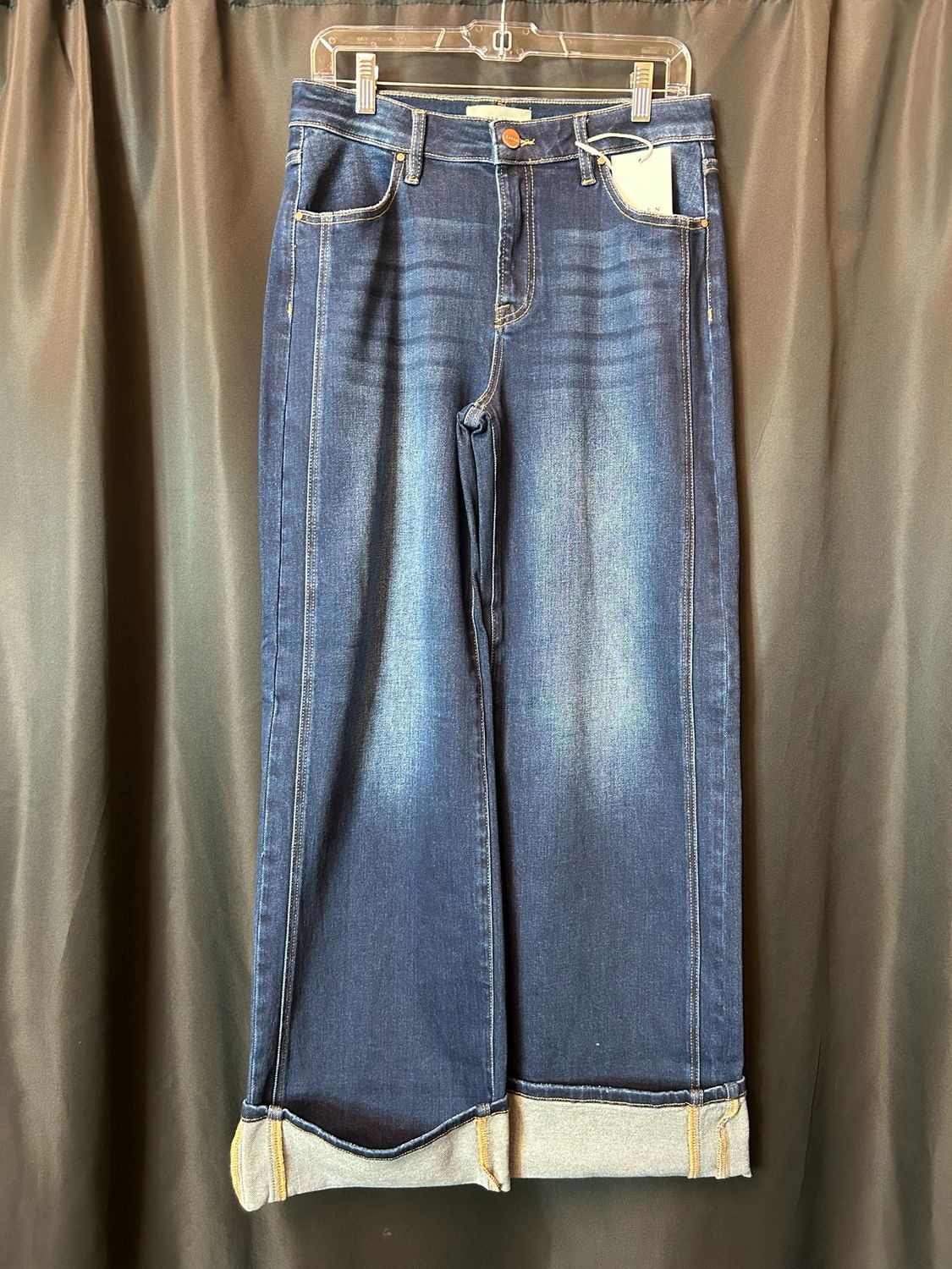 Risen Mid Rise Ankle Straight Jean w/ Cuffed Hem