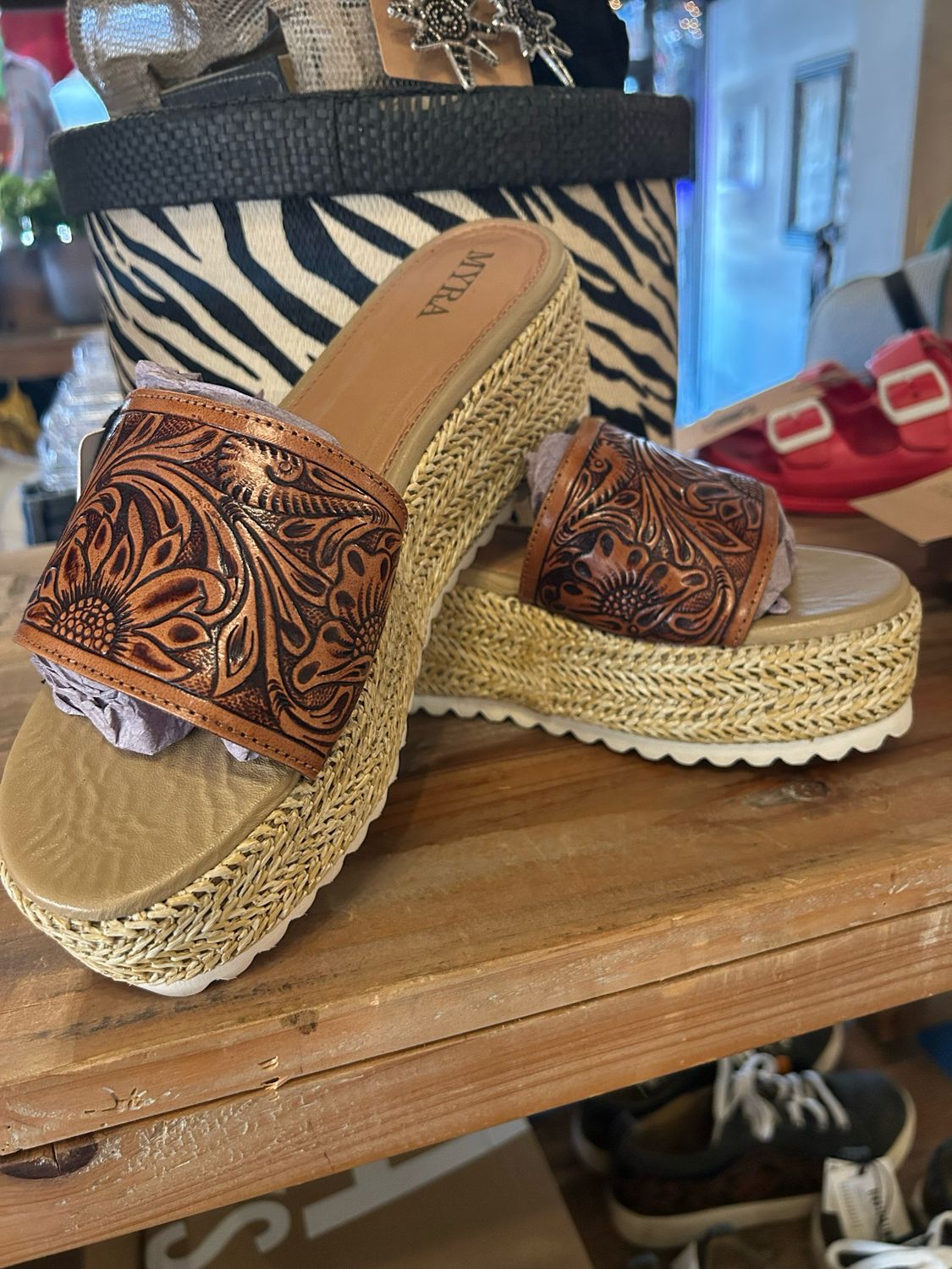 Gloriana Canyon Platform Sandals - Size 10