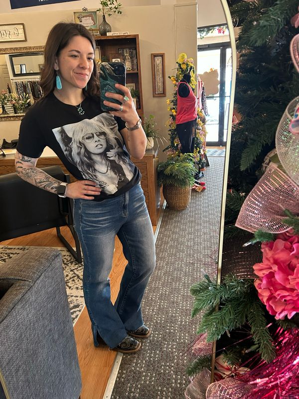 Stevie Nicks Tee-Vintage Black