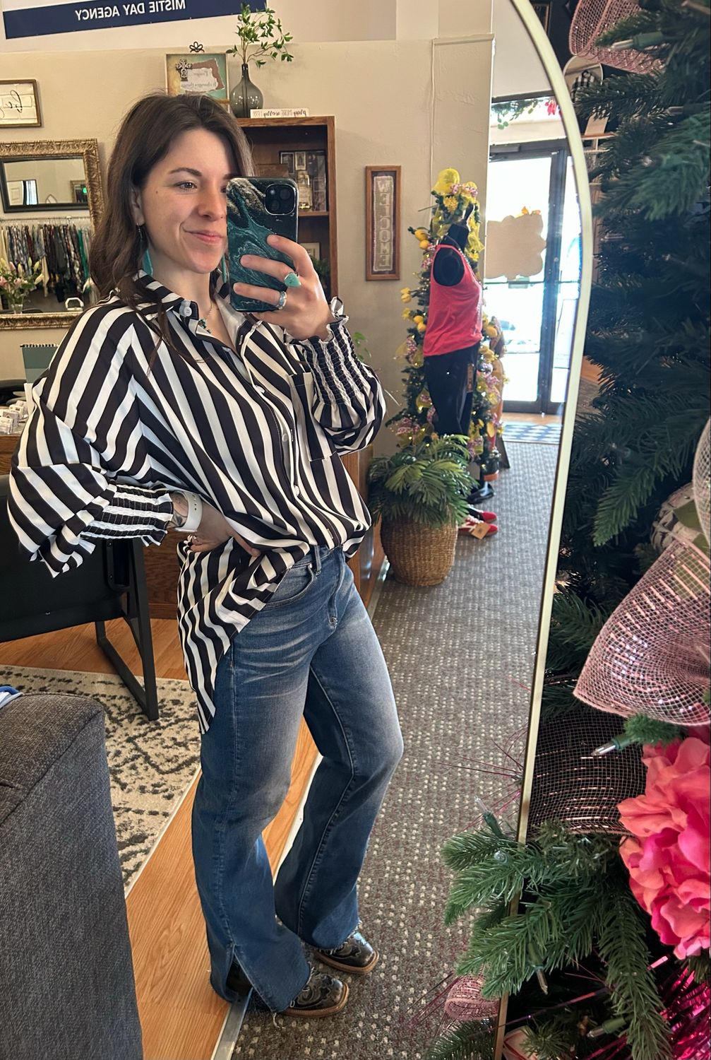 Striped Button Down Shirt
