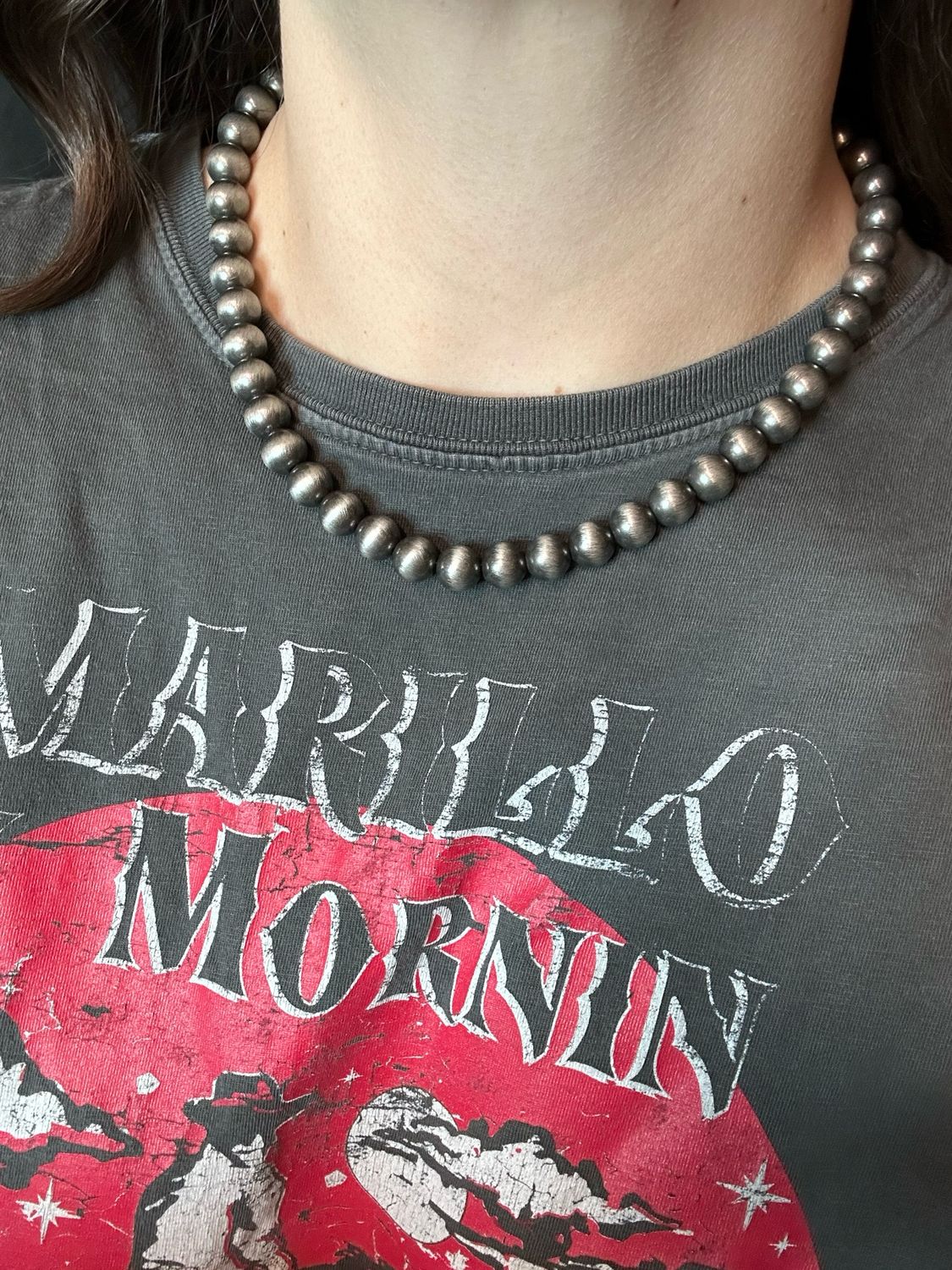 Faux 10MM Navajo Pearl 16"