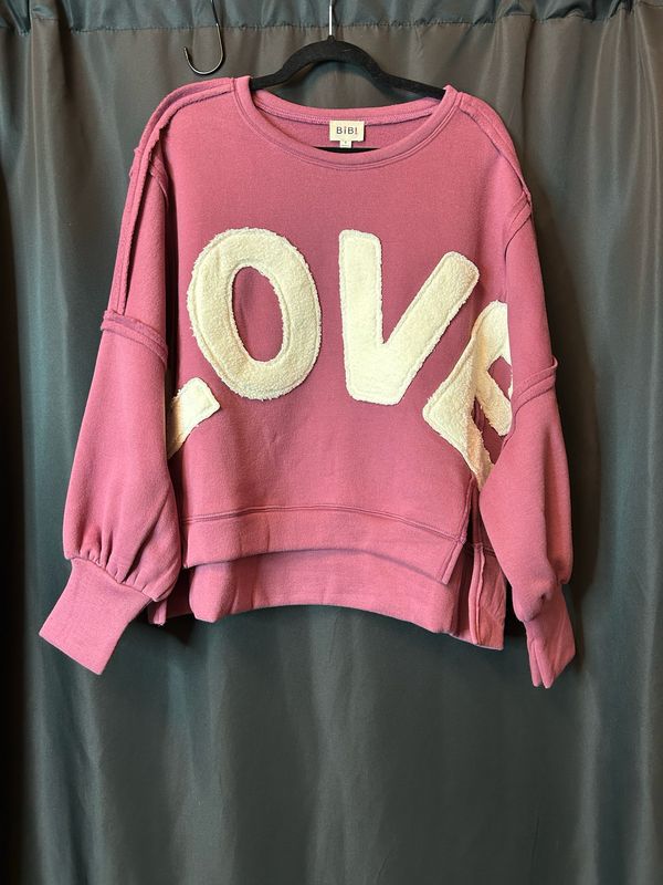 Love Patchwork Sweatshirt