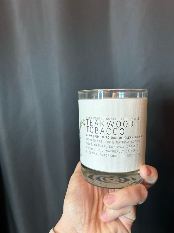 Just Bee Teakwood Tobacco Candle