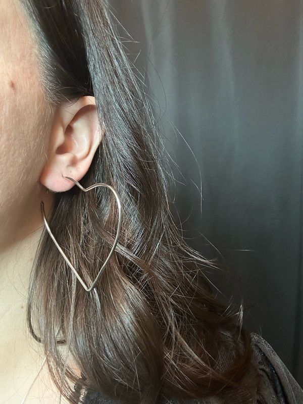 Sterling Silver Heart Earrings