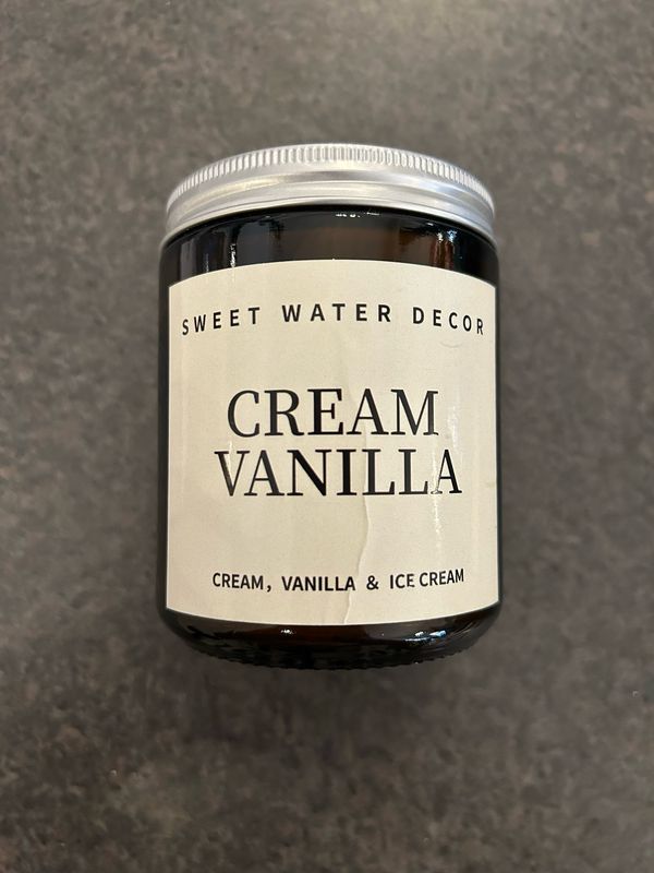 Cream Vanilla Candle