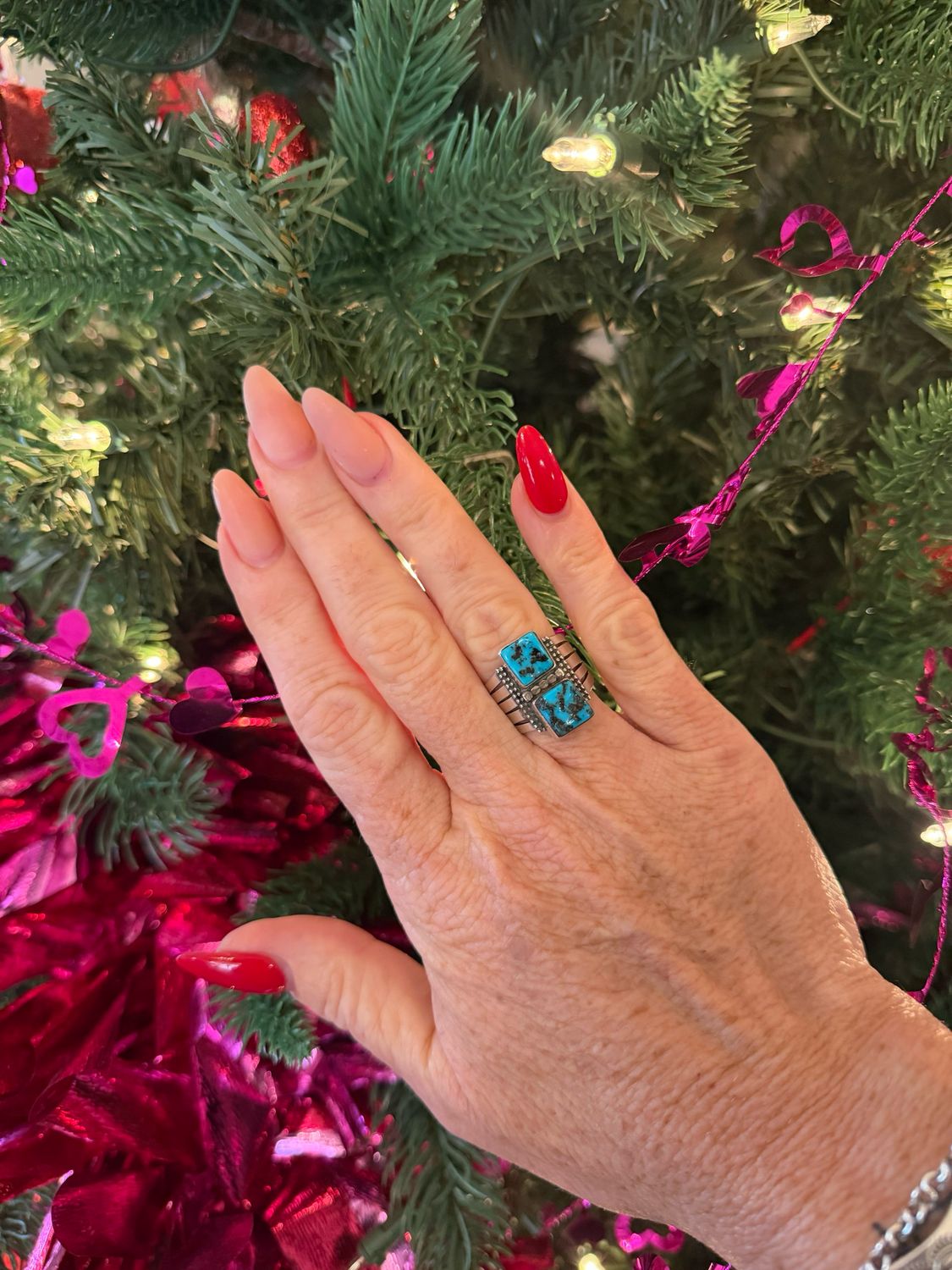 Vintage Double Square Ring - Size 8.5