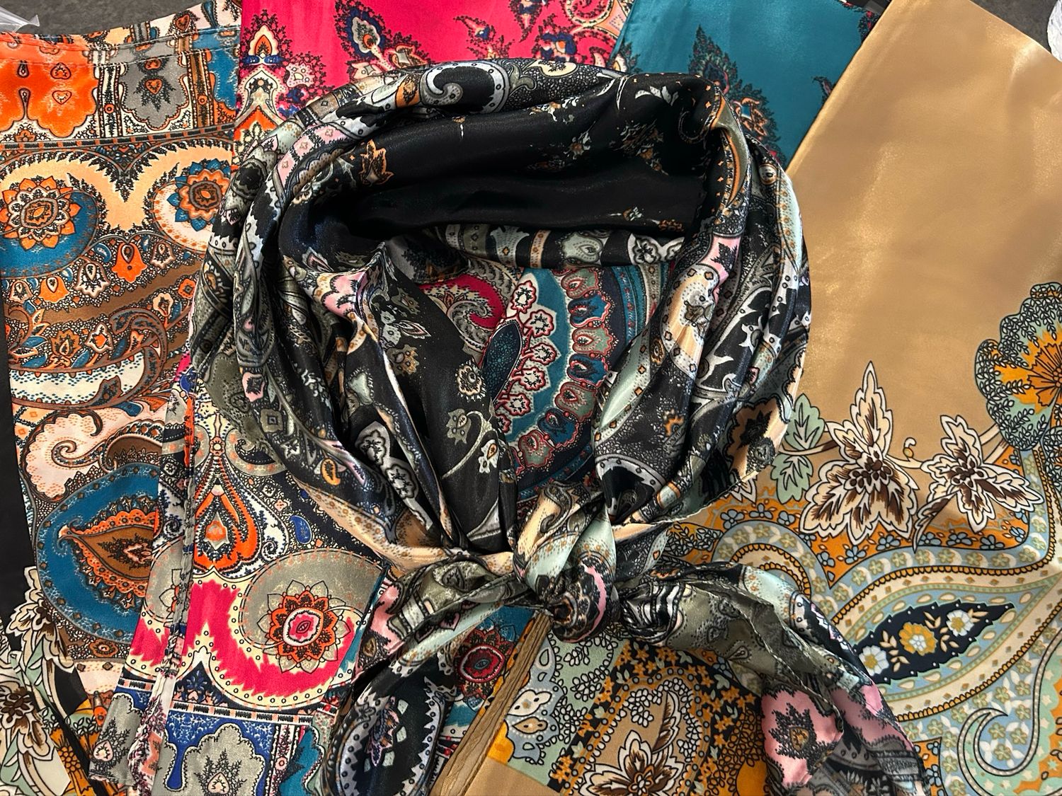 Paisley Head Scarves  (35" X 35")