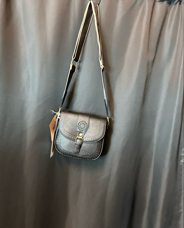 Vegan Leather Buckle Bag
