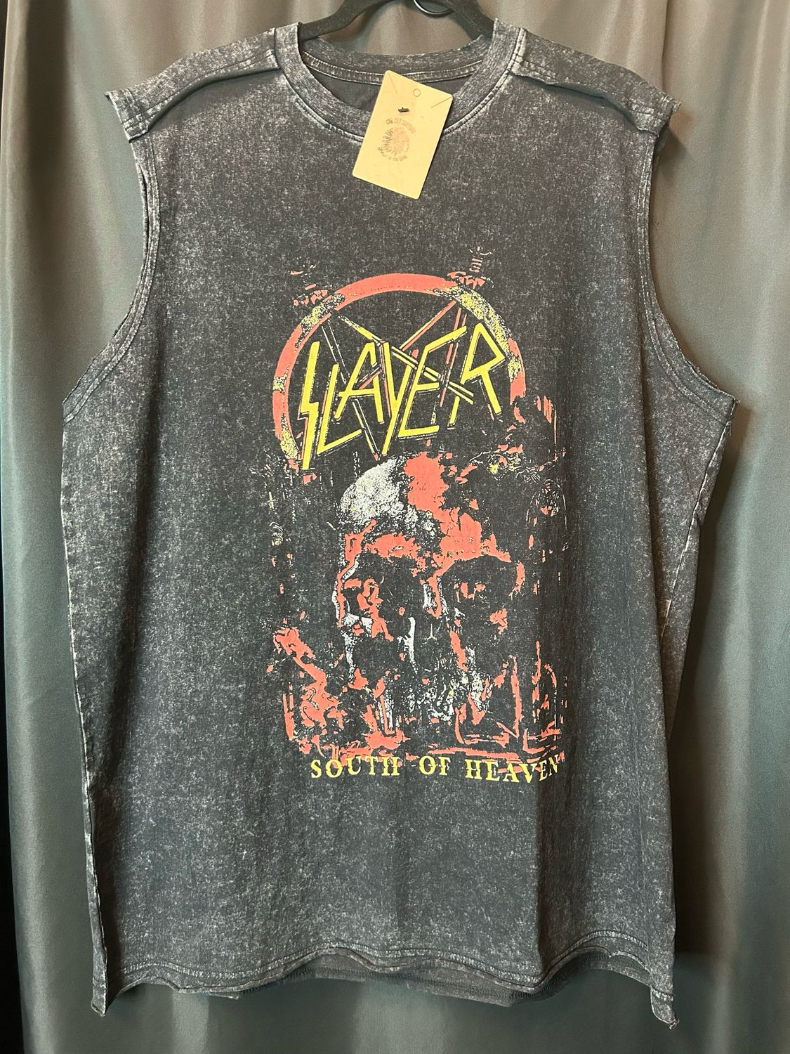 Vintage Washed Tank Top, Style: Slayer - 2XL