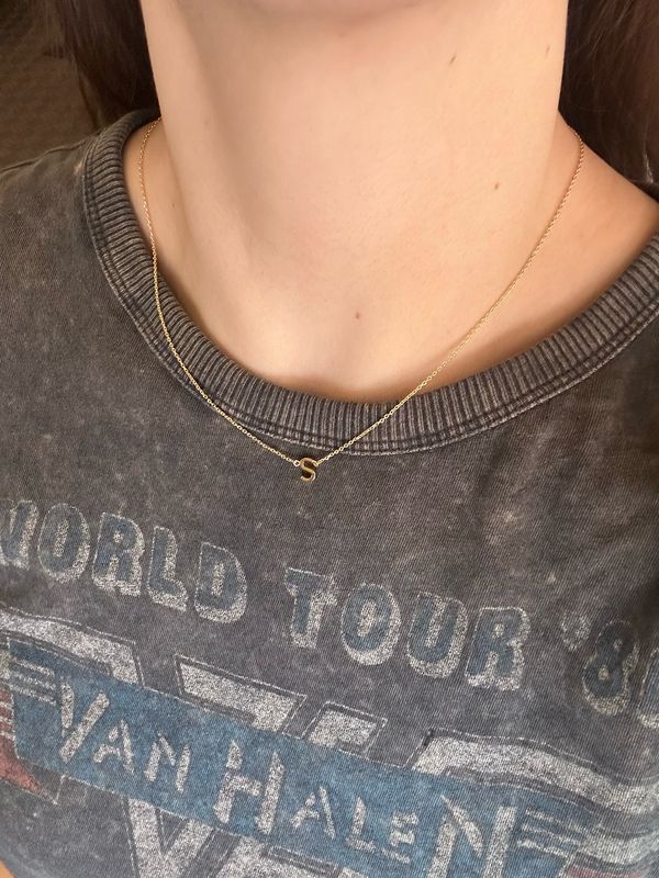 Gold Dipped Initial Necklace