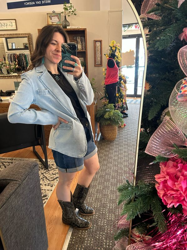 Risen Denim Blazer