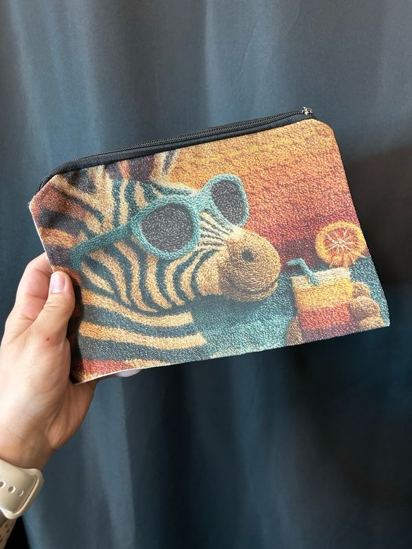 Chill Zebra Zipper Bags