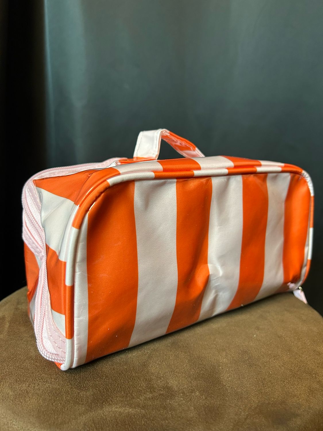 Color Block Cosmetic Bag